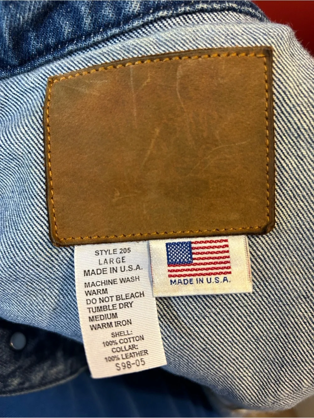 Vintage Schaefer Outfitter USA Denim Jacket CMSA 2006 Championship